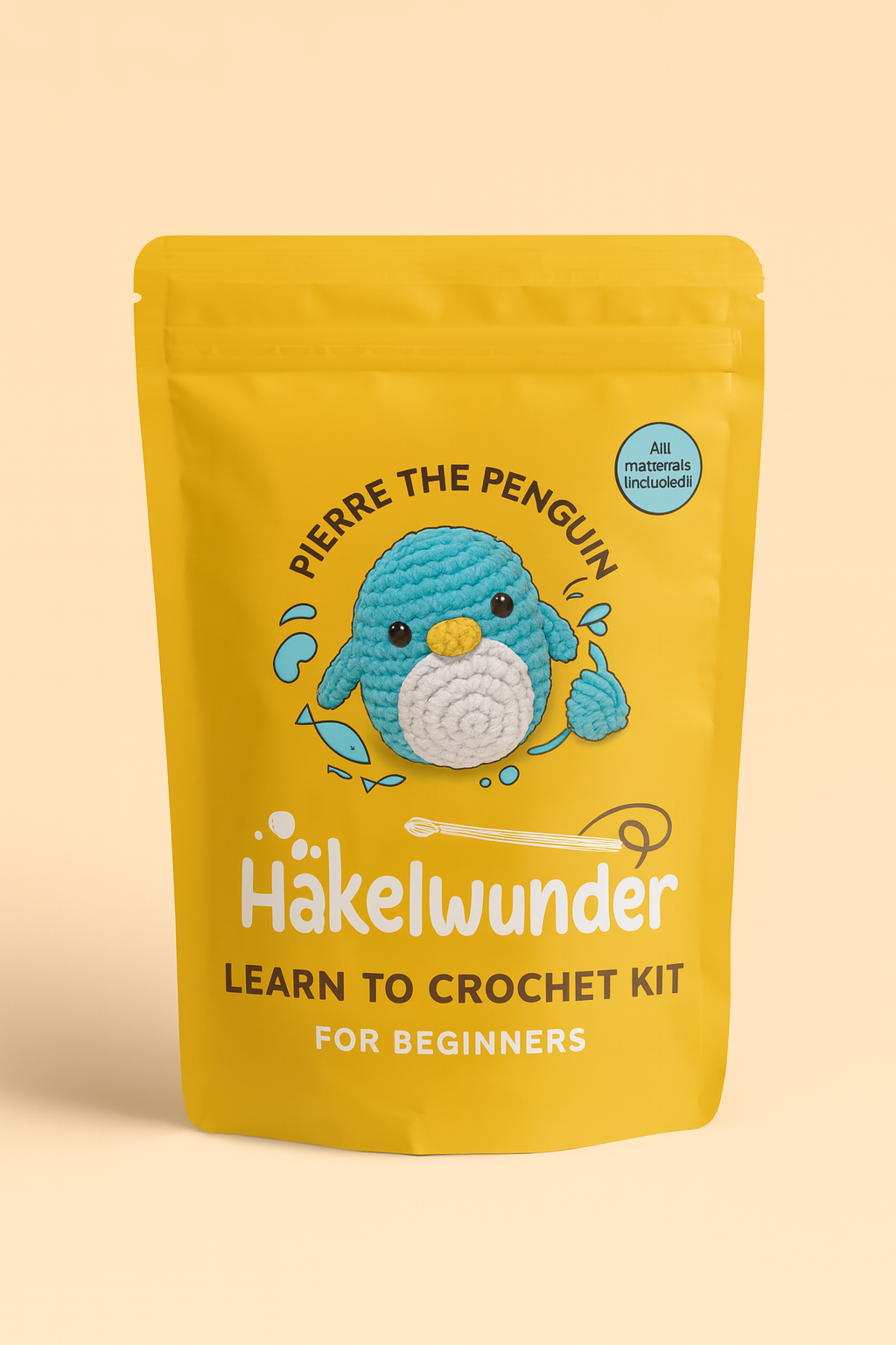 DIY Häkelset Pinguin – Häkel-Kit für Anfänger