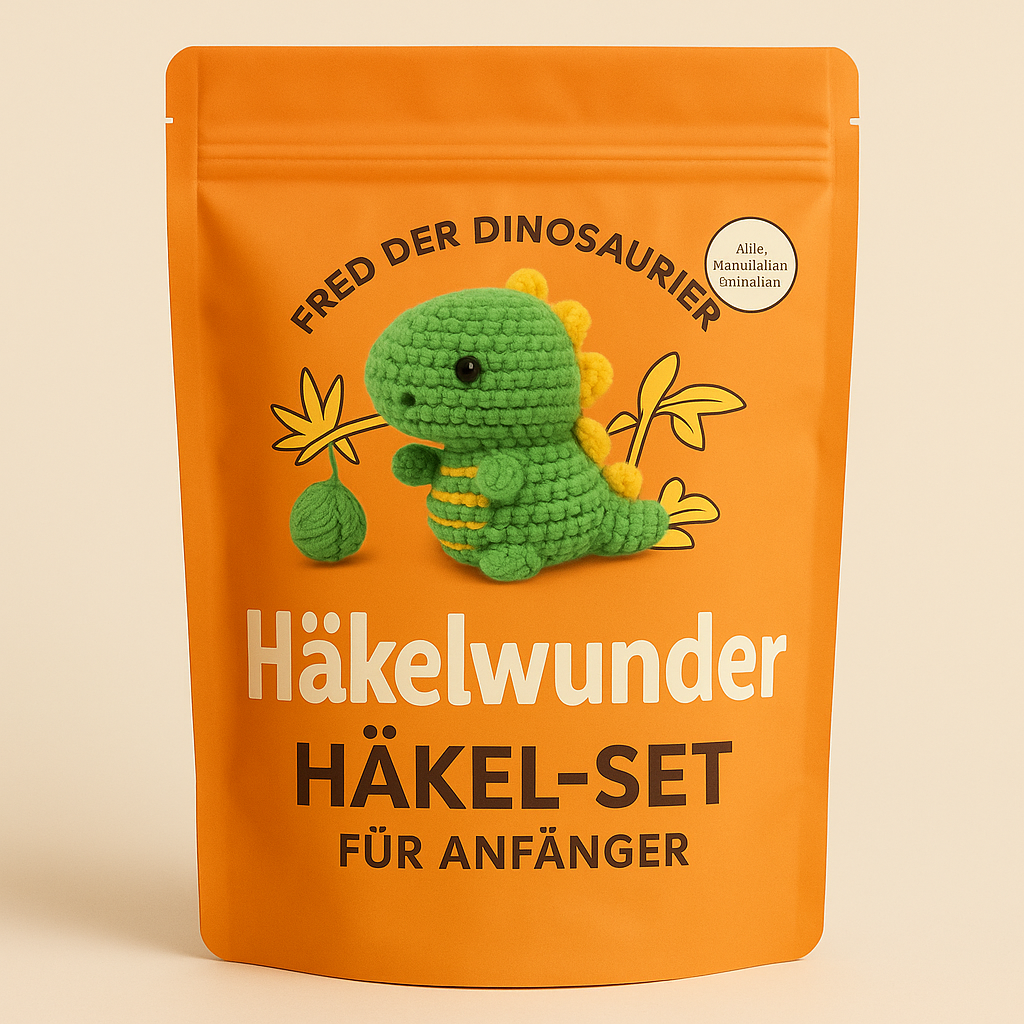 DIY Häkelset Dinosaurier – Häkel-Kit für Anfänger
